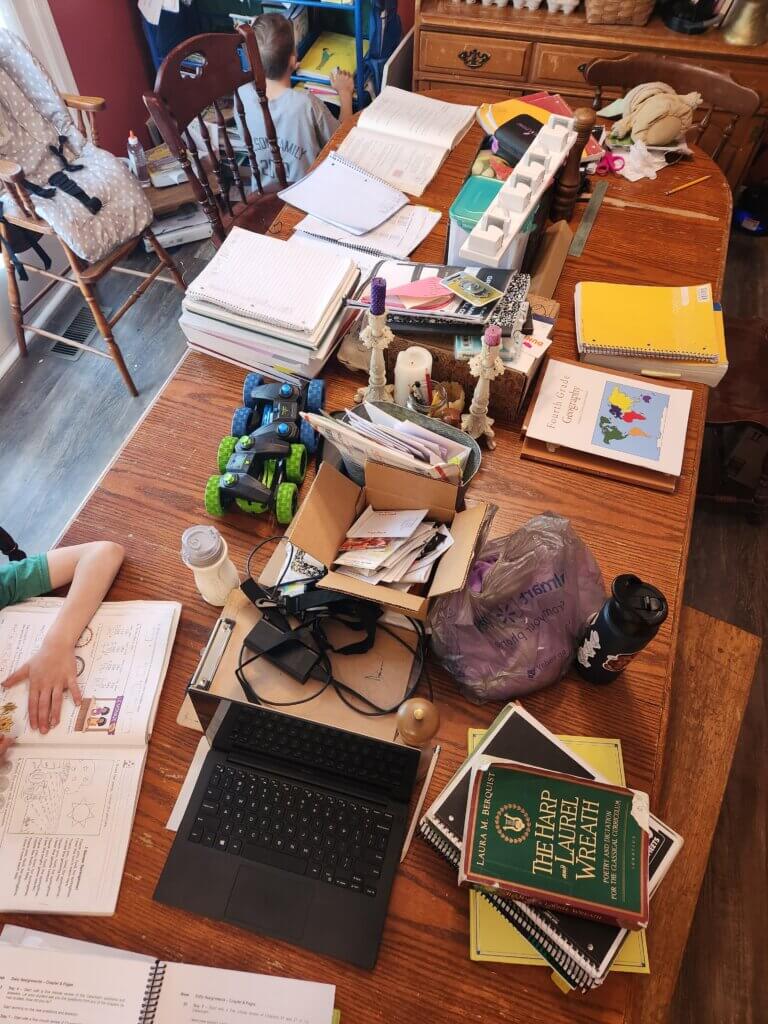 peaceful homeschool planning for Catholic moms