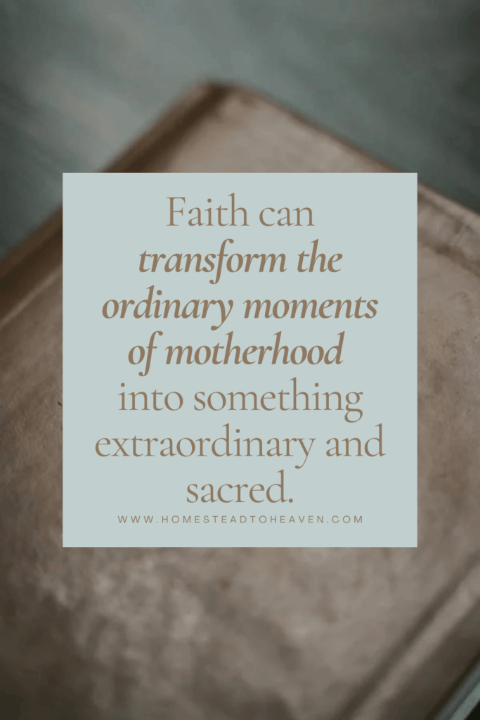Faith is the key to being a peaceful mom