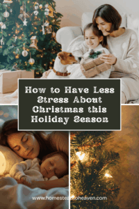 image collage with happy moms and kids at christmas